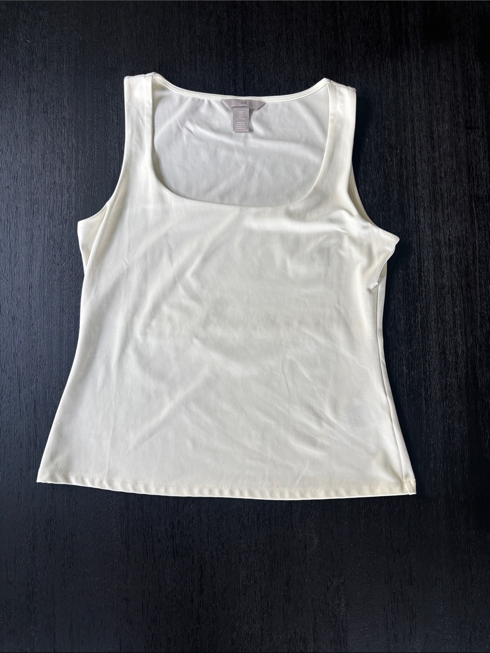 H&M Cream Scoop Neck Tank Top